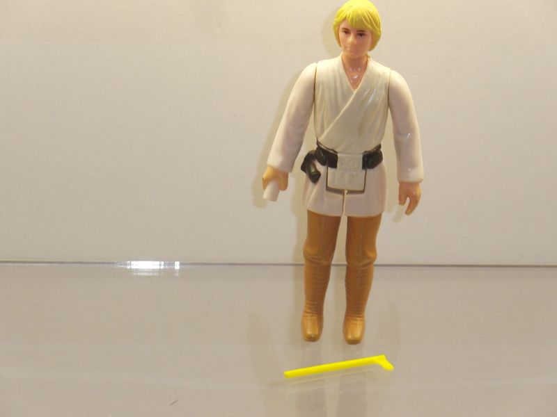 Star Wars 1978 - 1979:  Luke Skywalker (Farmboy) Spitze vom Lichtschwert abgebrochen