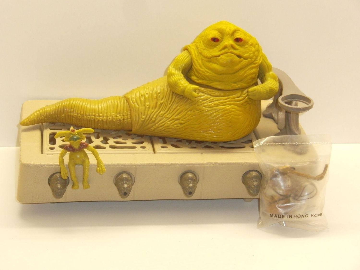 Star Wars 1978 - 1985: Jabba the Hutt Playset komplett (Zubehör noch in org. Folienbeutel