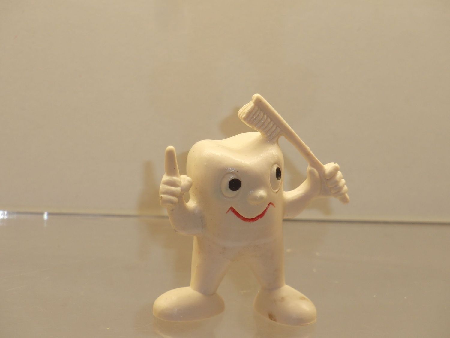 Werbefiguren: Zahn mit Zahnbürste von Schleich; 80er/90er Jahre