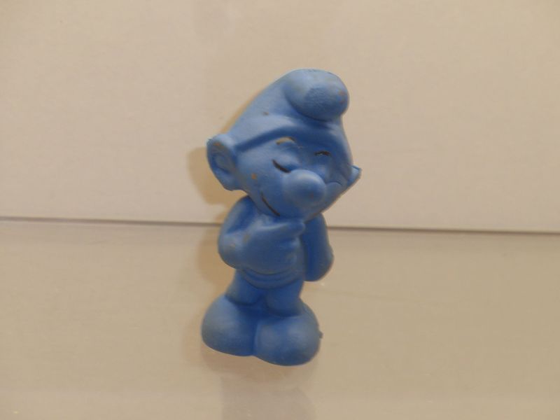 Werbeschlumpf ina 1983 schüchterner blauer Rohling Werbeschlumpf ina 1983 schüchterner blauer Rohling