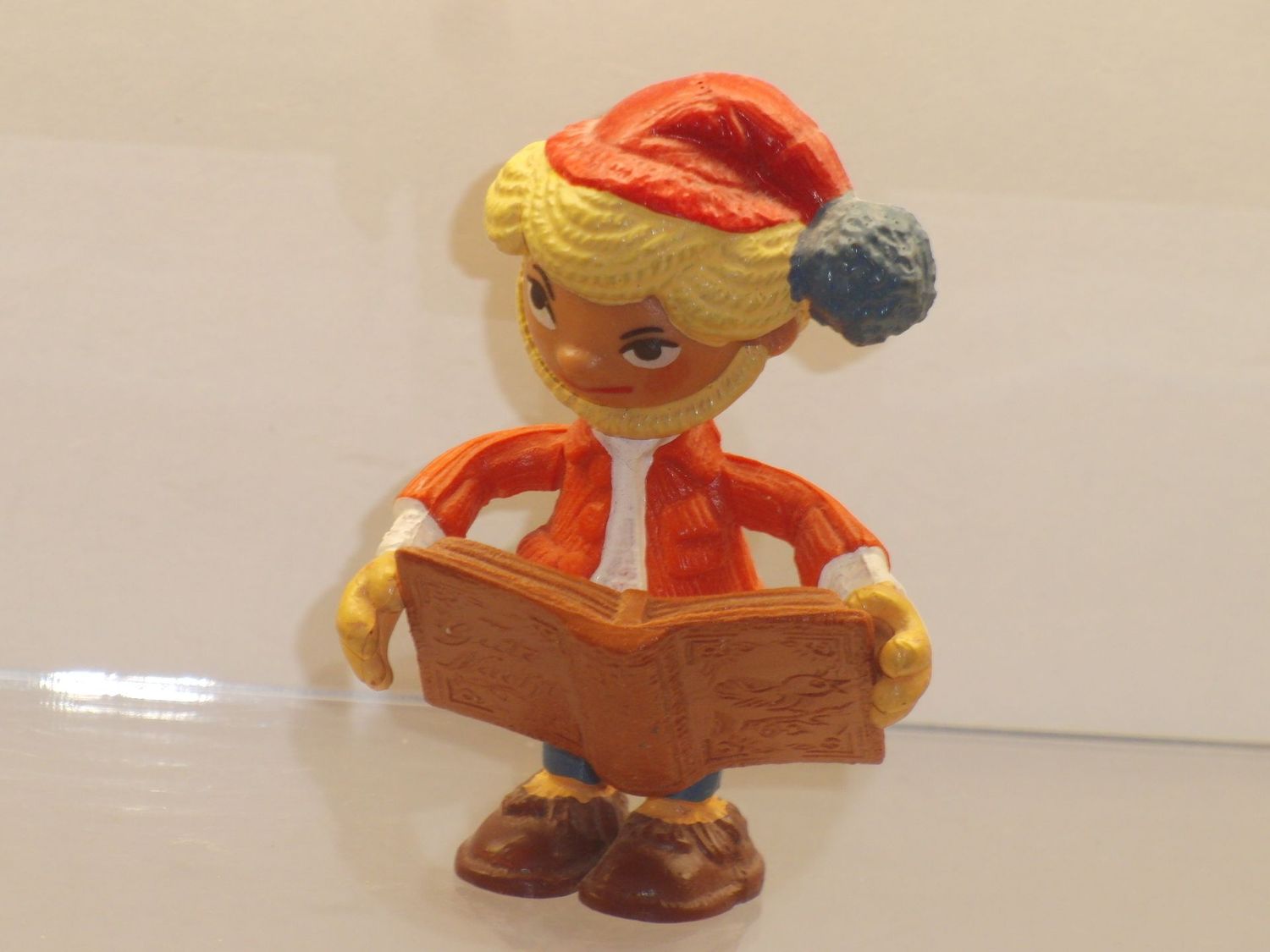 Sandmännchen: Schleich 1977: Sandmännchen Biegefigur mit Buch