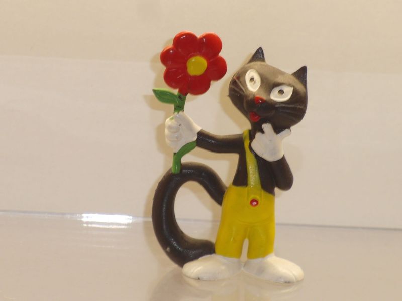 Haribo Katinchen: Schleich 80er Jahre: Katze mit Blume Haribo Katinchen: Schleich 80er Jahre: Katze mit Blume