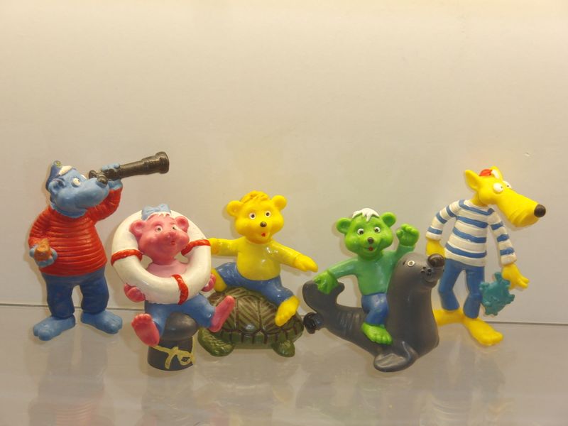 Käpt'n Blaubär: Bully 1997: kompletter Satz mit 5 Figuren Käpt'n Blaubär: Bully 1997: kompletter Satz mit 5 Figuren