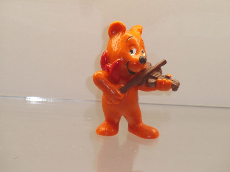Haribo Goldbären: Schleich 80er Jahre: Goldbär mit Geige Haribo Goldbären: Schleich 80er Jahre: Goldbär mit Geige