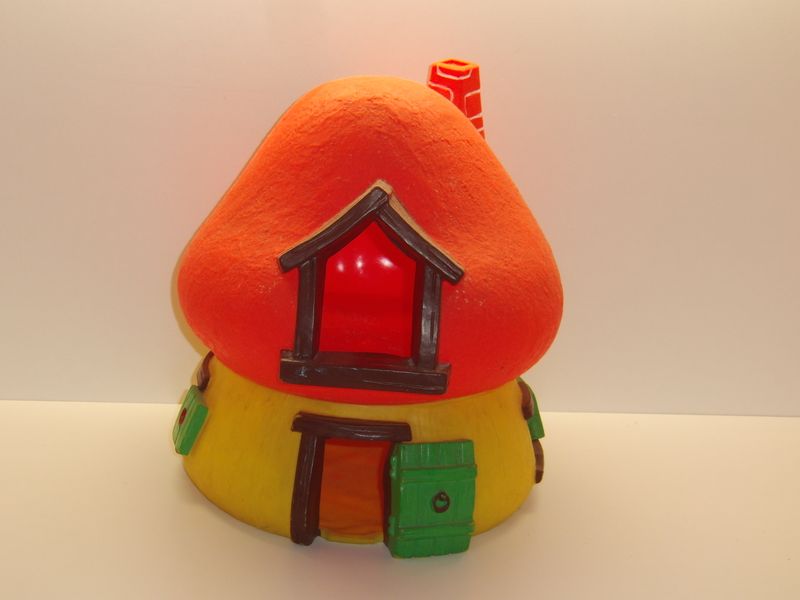 Schlumpfhaus groß 2-teilig: Bully 70er Jahre (Dach rot) Schlumpfhaus groß 2-teilig: Bully 70er Jahre (Dach rot)