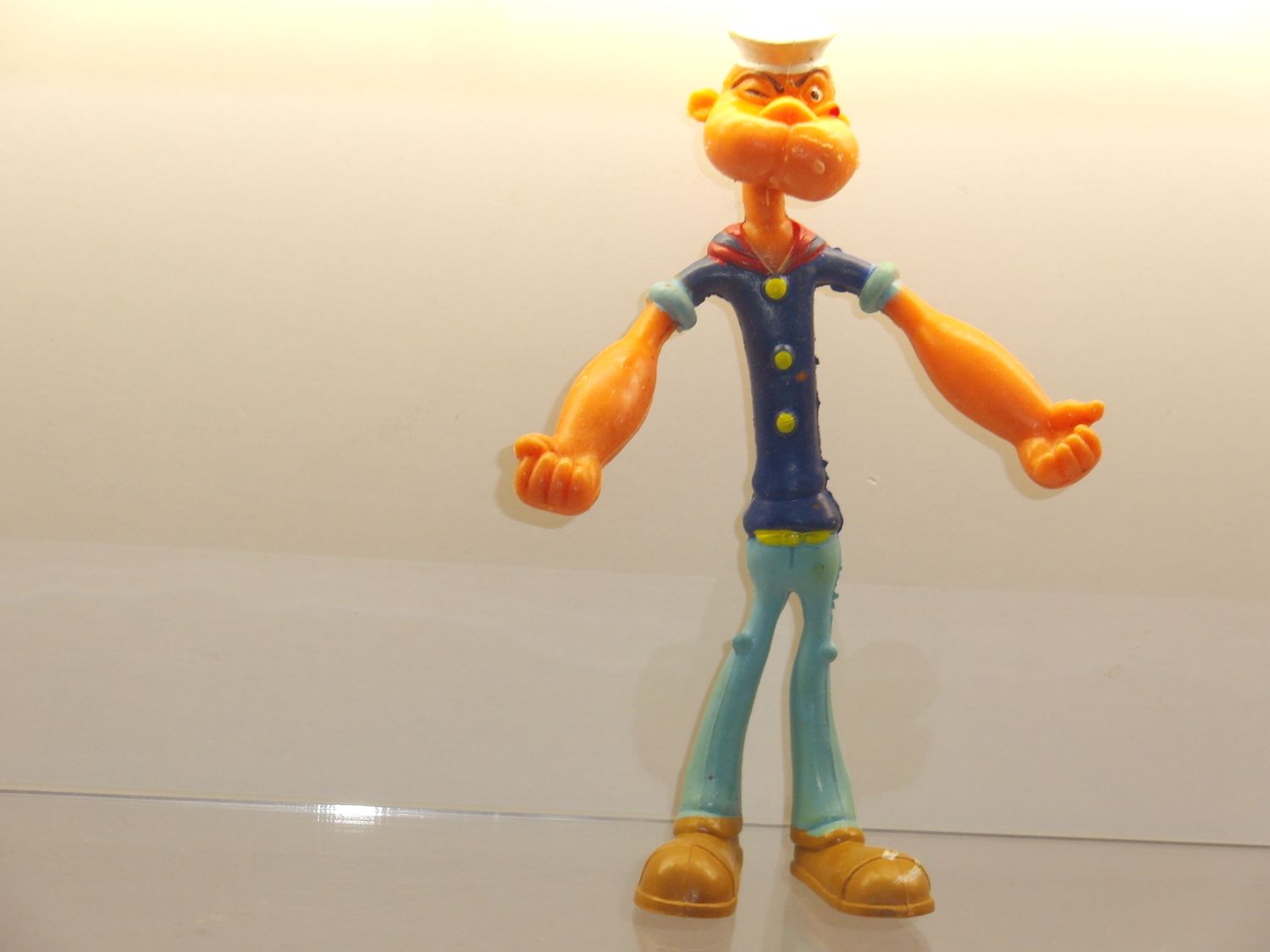 Popeye: 80er Jahre: Popeye als Biegefigur Popeye: 80er Jahre: Popeye als Biegefigur