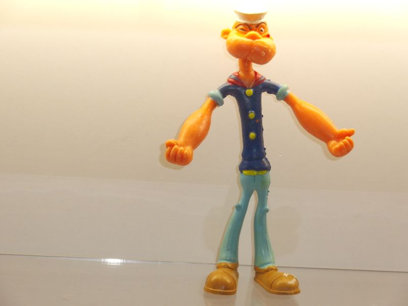 Popeye: 80er Jahre: Popeye als Biegefigur Popeye: 80er Jahre: Popeye als Biegefigur