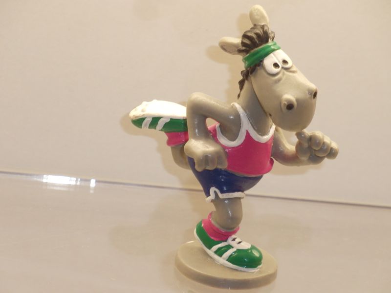 Äffle & Pferdle: Pferdle als Jogger Werbefigur Leichtathletik-EM 1986 Äffle & Pferdle: Pferdle als Jogger Werbefigur Leichtathletik-EM 1986