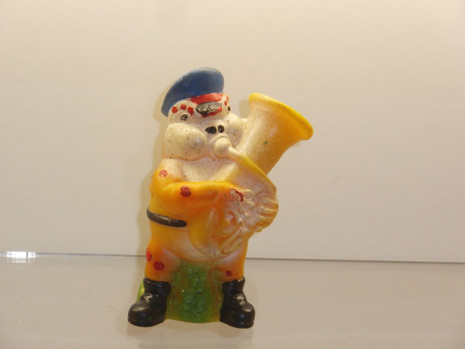 Werbefiguren: Salamander 70er Jahre: Lurchi und seine Freunde: Lurchi-Kapelle: Unkerich mit Tuba Werbefiguren: Salamander 70er Jahre: Lurchi und seine Freunde: Lurchi-Kapelle: Unkerich mit Tuba