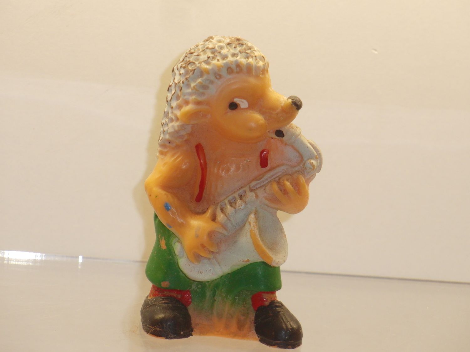 Werbefiguren: Salamander 70er Jahre: Lurchi und seine Freunde: Lurchi-Kapelle: Igelmann mit Saxophon Werbefiguren: Salamander 70er Jahre: Lurchi und seine Freunde: Lurchi-Kapelle: Igelmann mit Saxophon