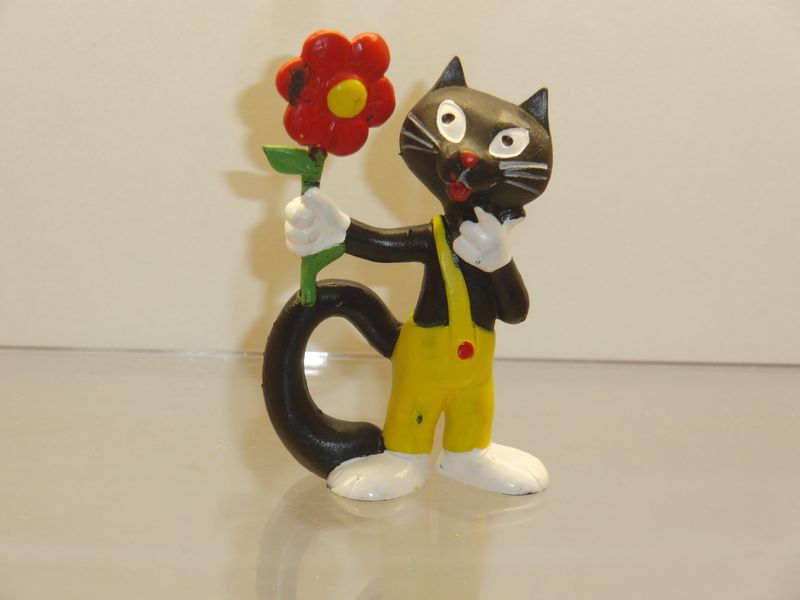 Haribo Katinchen: Schleich 80er Jahre: Katze mit Blume Haribo Katinchen: Schleich 80er Jahre: Katze mit Blume