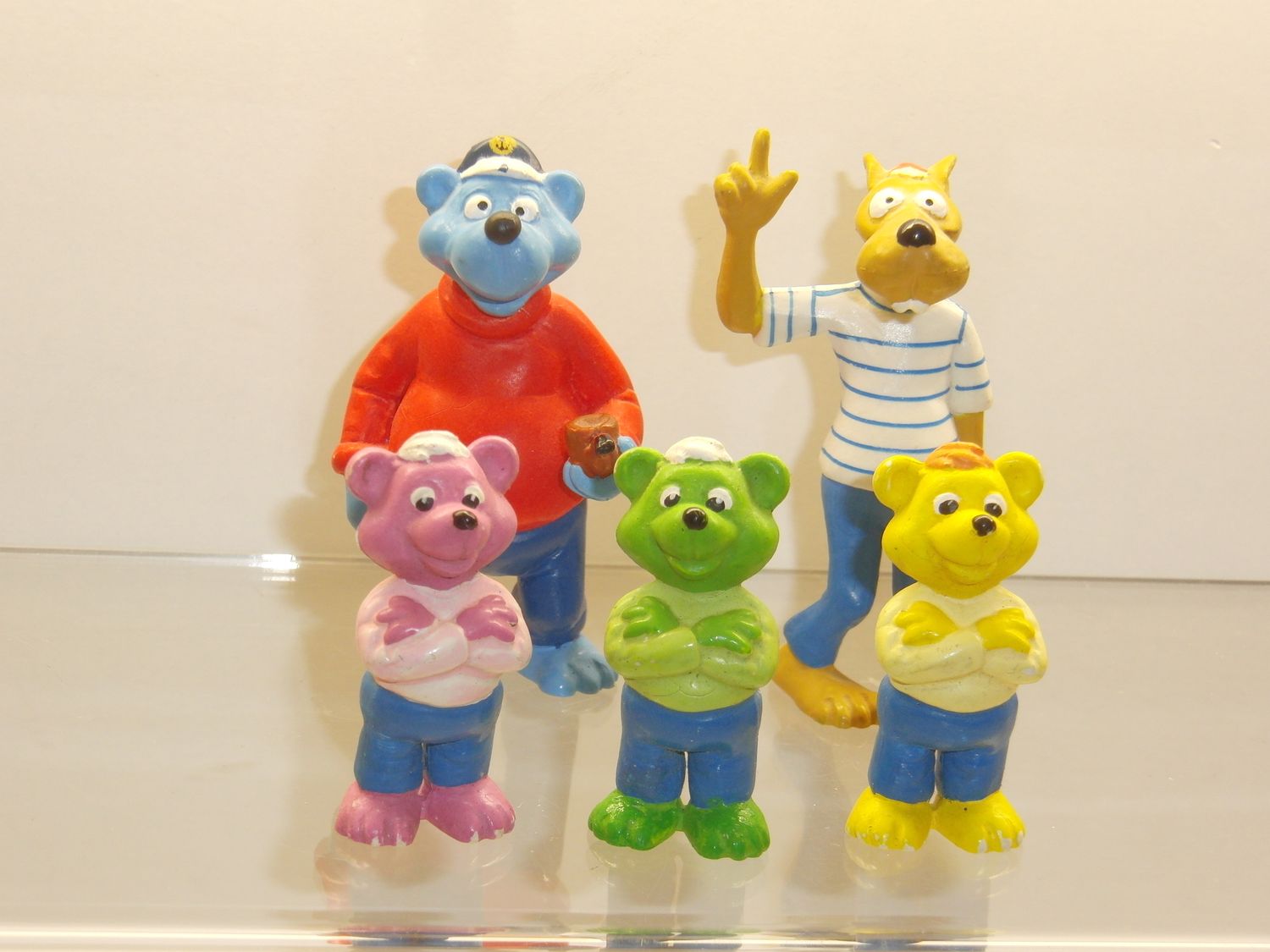 Käpt'n Blaubär: Ravensburger 1994: kompletter Satz mit 5 Figuren Käpt'n Blaubär: Ravensburger 1994: kompletter Satz mit 5 Figuren