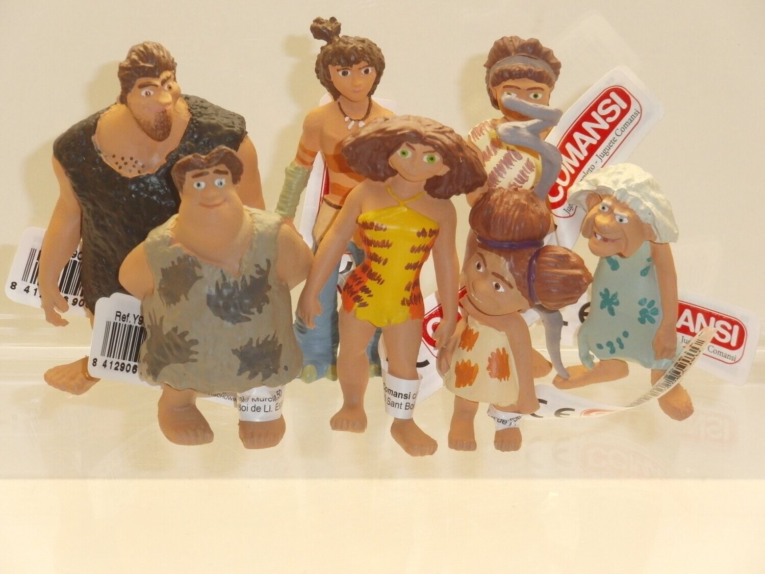 Die Croods: Comansi 2016: kompletter Satz mit 7 verschiedenen Figuren