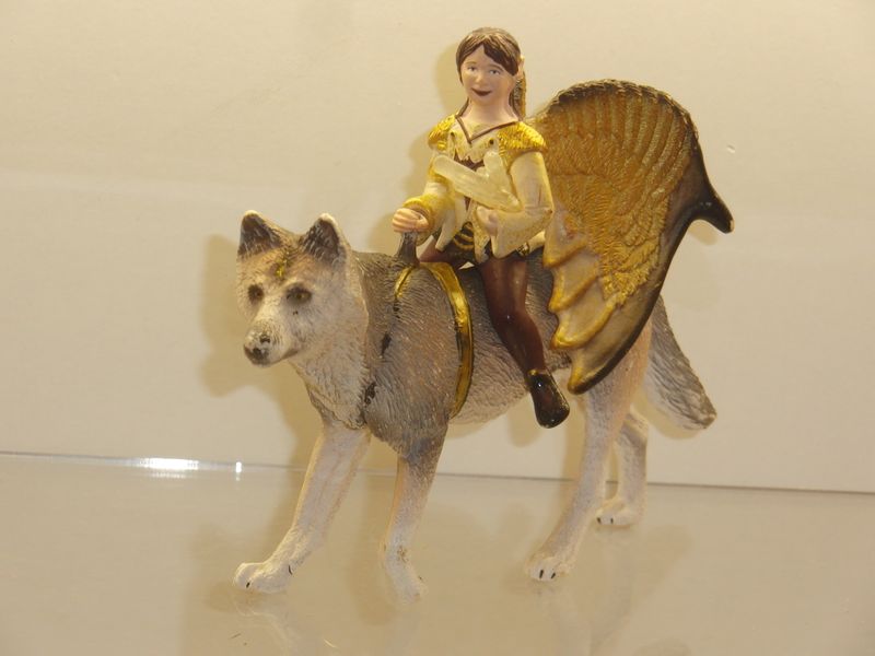 Schleich: Bayala: 70412 Jaro auf Wolf Schleich: Bayala: 70412 Jaro auf Wolf