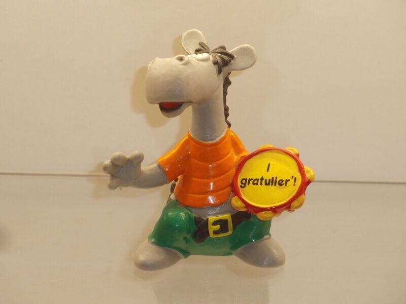 Äffle & Pferdle: Pferdle mit Tambourin (I gratulier)