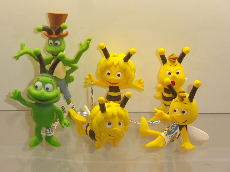 Die Biene Maja: Schleich 2017: kompletter Satz mit 6 verschiedenen Figuren