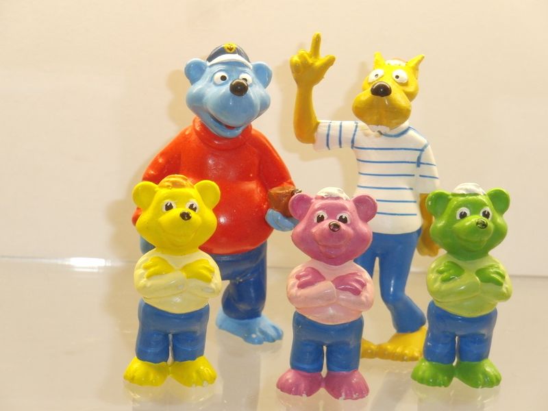 Käpt'n Blaubär: Ravensburger 1994: kompletter Satz mit 5 Figuren Käpt'n Blaubär: Ravensburger 1994: kompletter Satz mit 5 Figuren