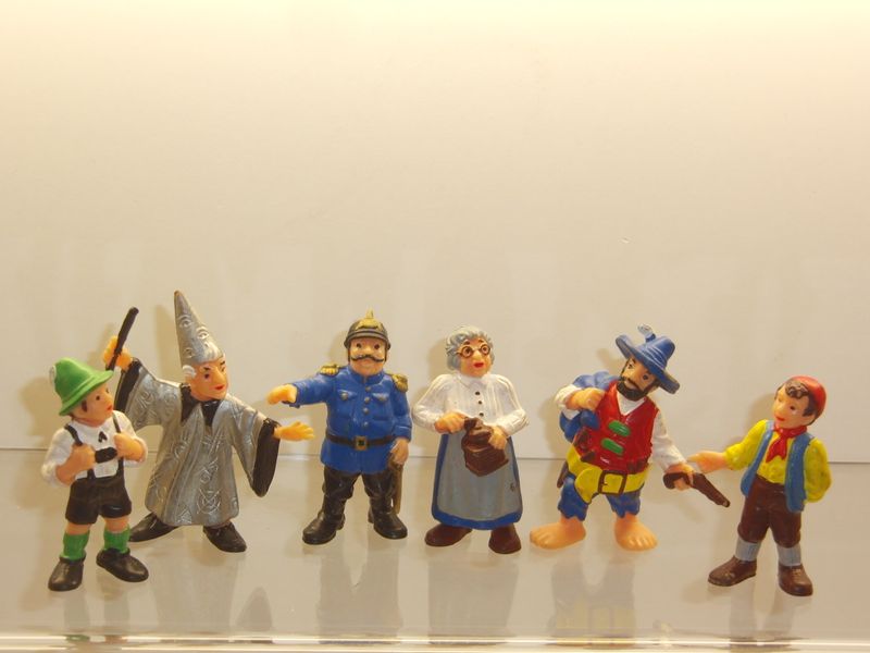 Räuber Hotzenplotz: Bully 1976: kompletter Satz mit 6 verschiedenen Figuren Räuber Hotzenplotz: Bully 1976: kompletter Satz mit 6 verschiedenen Figuren