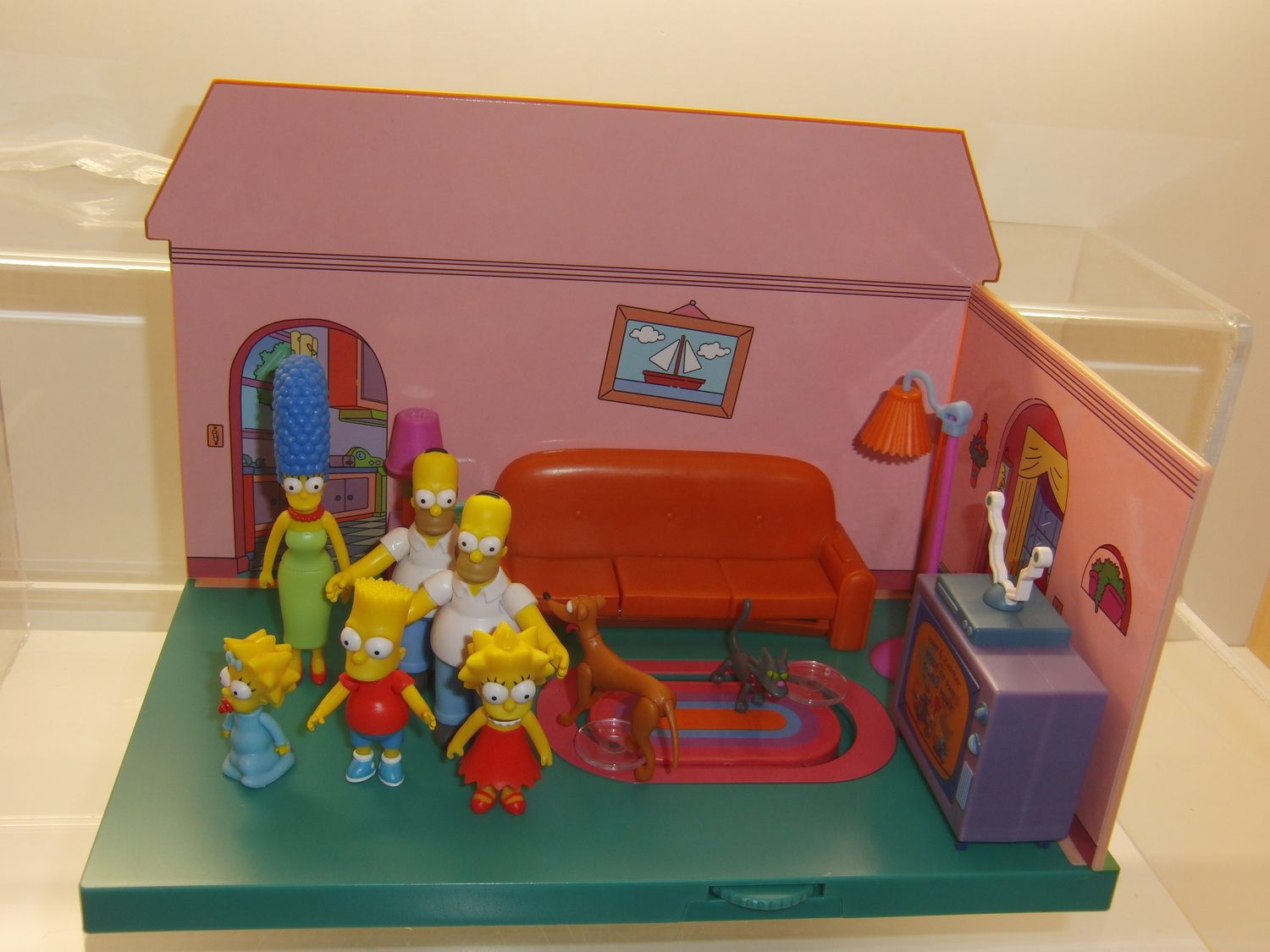 The Simpsons: Jakks : Wohnzimmer mit Familie Simpson