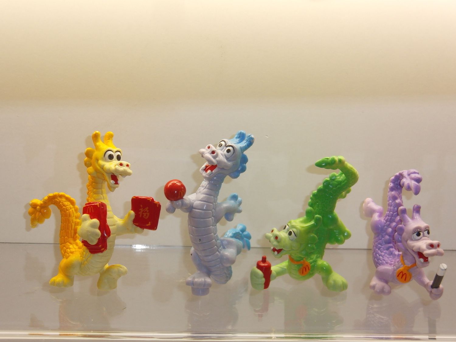 Mc Donald's 90er Jahre: Chinesische Drachen : kompletter Satz mit 4 Figuren