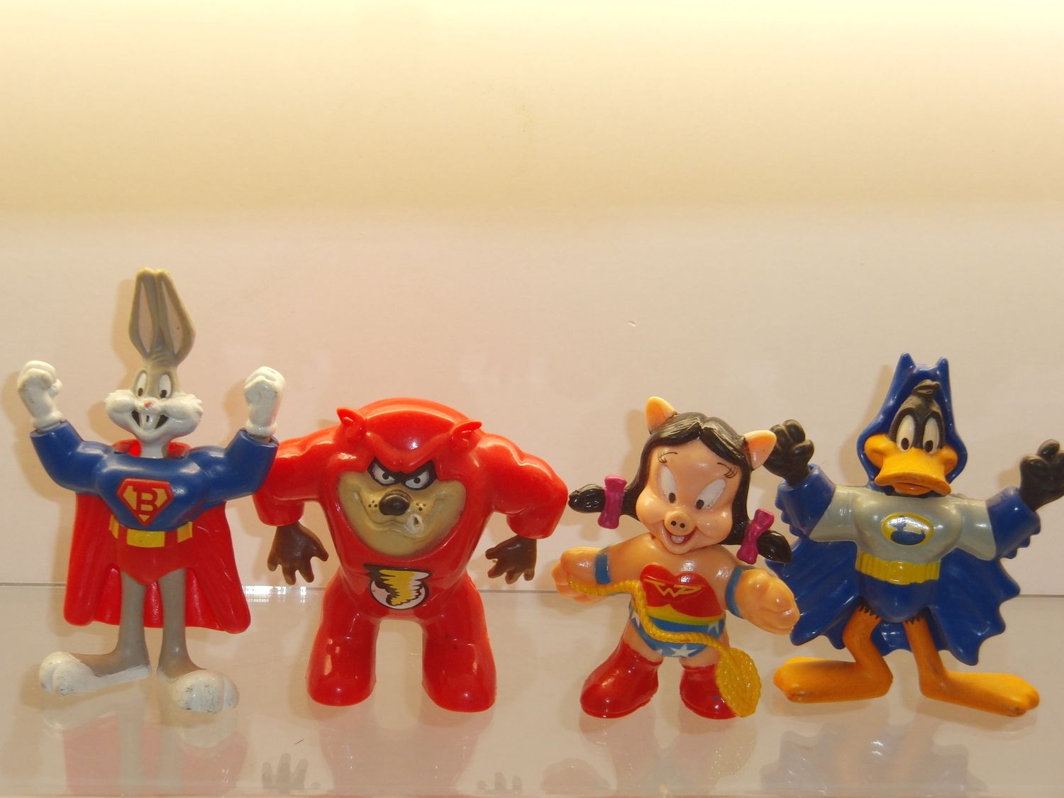 Bugs Bunny  & Co.: Mc Donald's 90er Jahre: kompletter Satz mit 4 Figuren