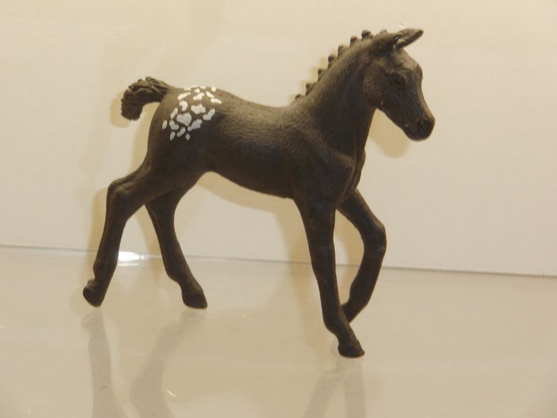 Schleich: schwarzes Fohlen 2016 aus Heft Schleich: schwarzes Fohlen 2016 aus Heft