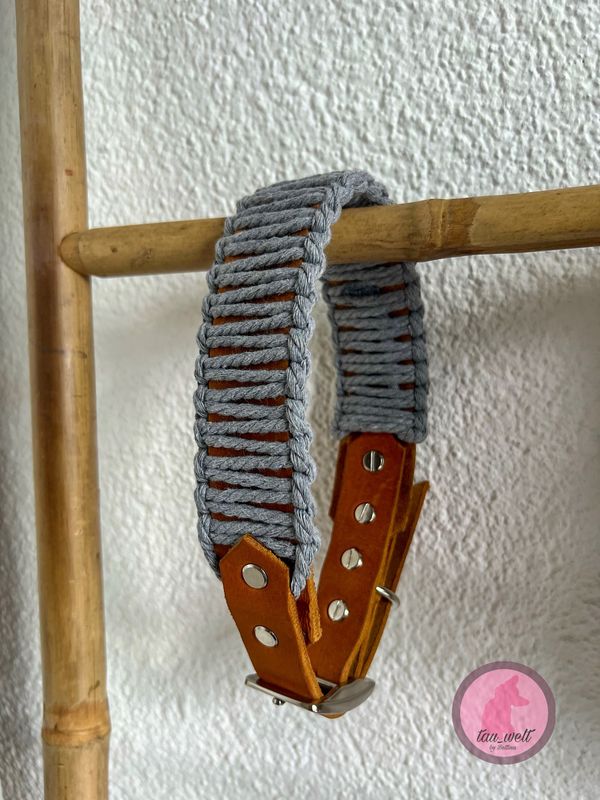 Boho Halsband Lilly Grau
