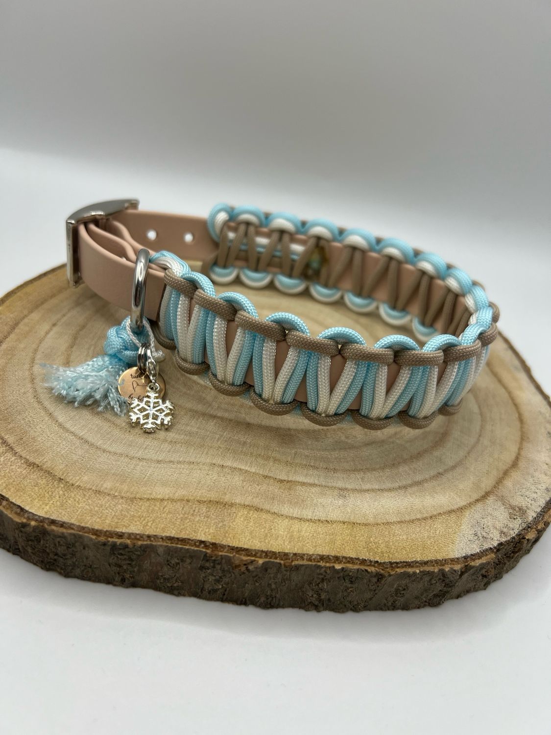 Biothane x Paracord Halsband Winterzauber
