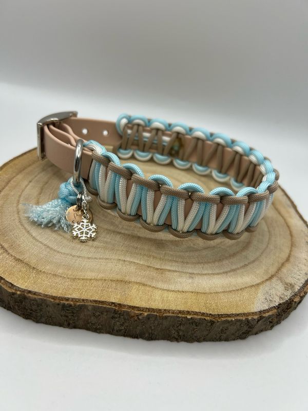 Biothane x Paracord Halsband Winterzauber