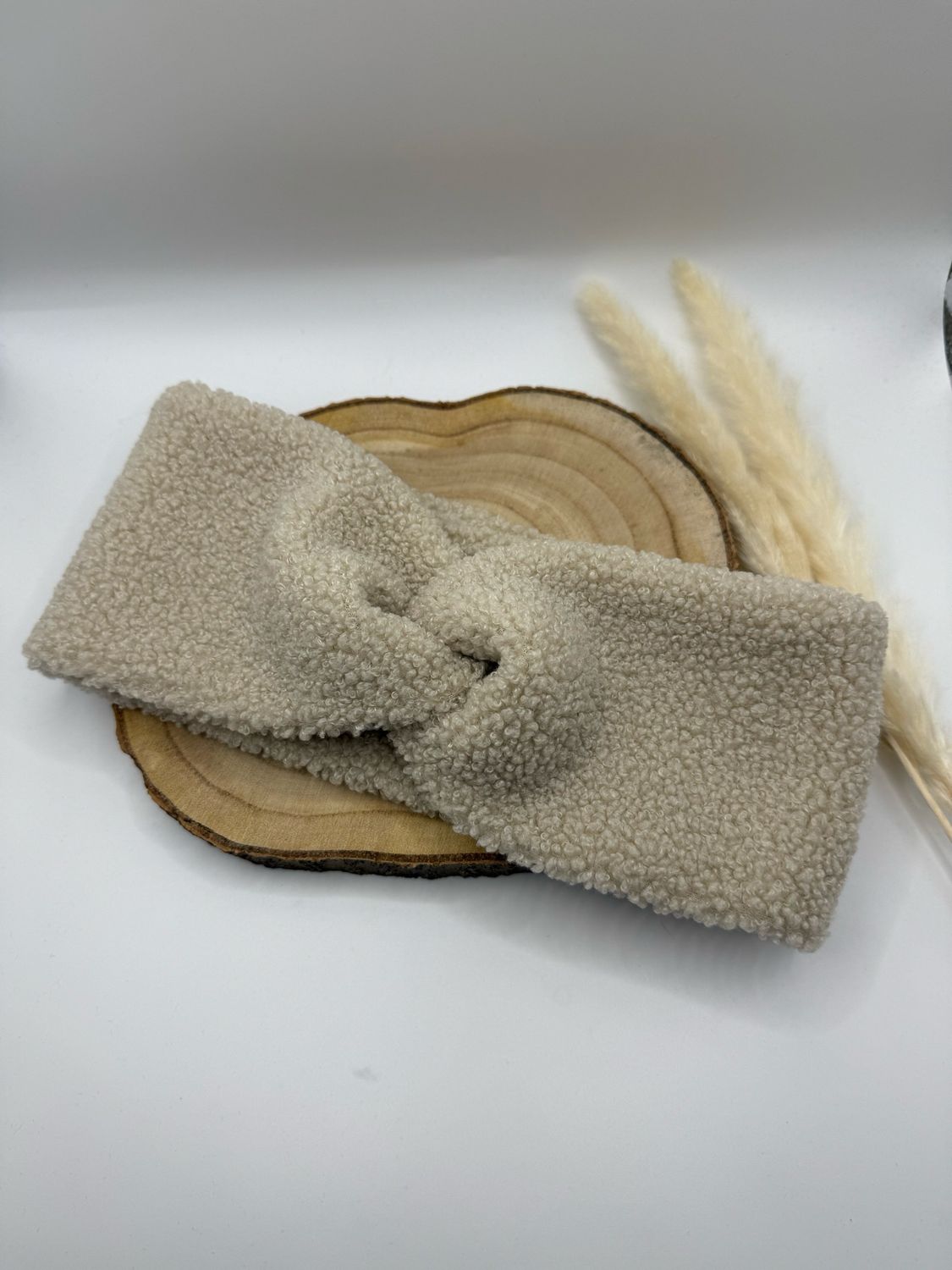 Teddy Stirnband Beige