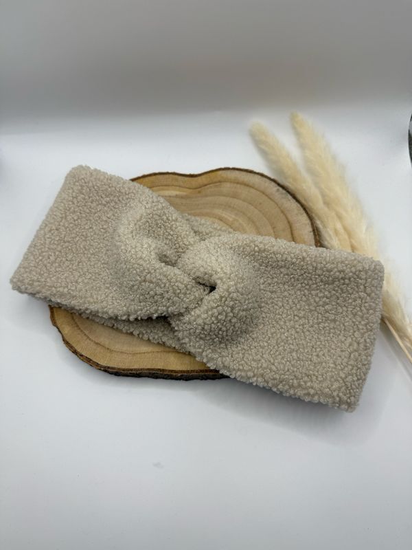 Teddy Stirnband Beige