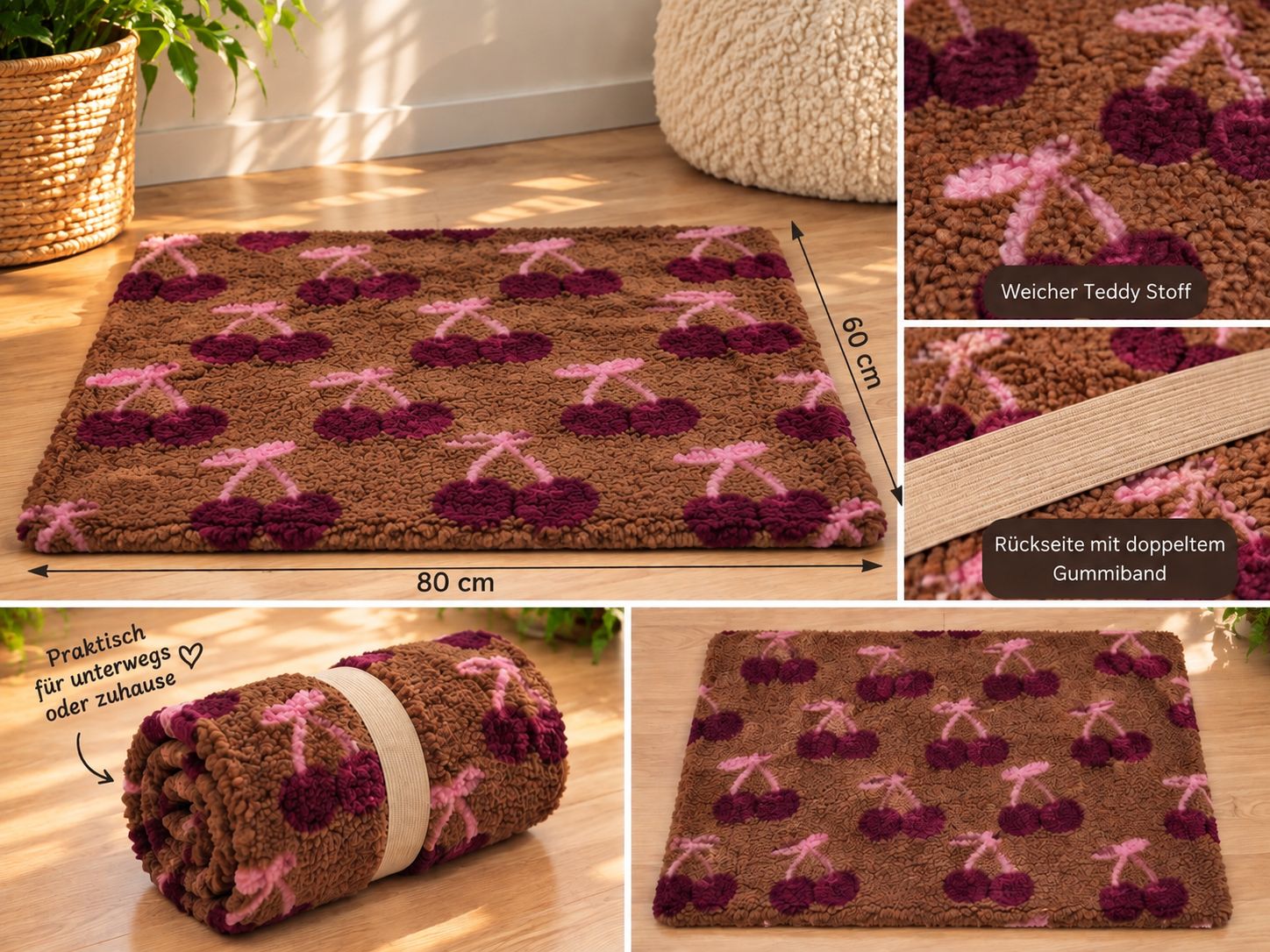 Hundedecke To Go „Cherry Love?“