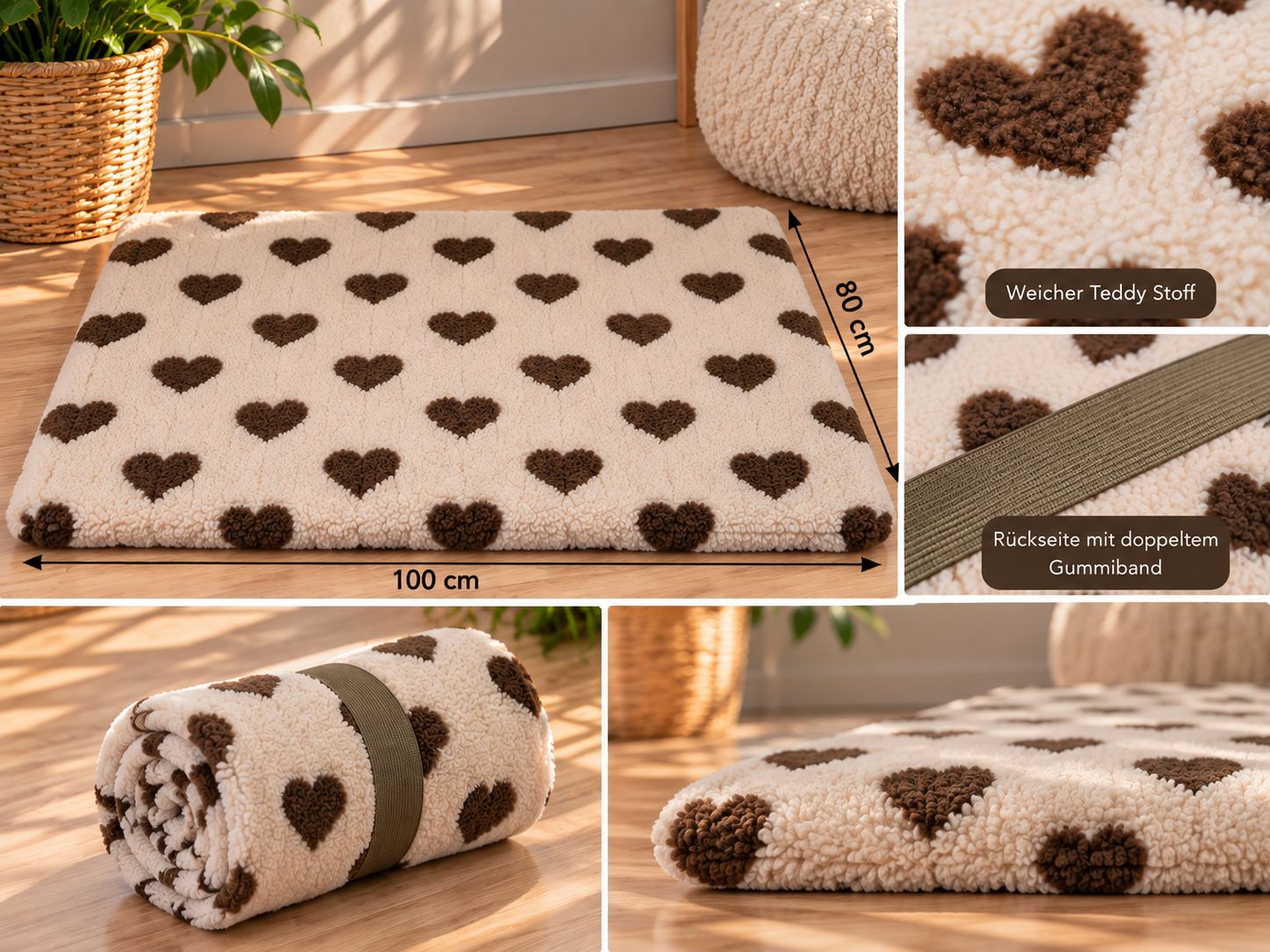 Hundedecke To Go „Cozy Hearts?“ Hundedecke To Go „Cozy Hearts?“