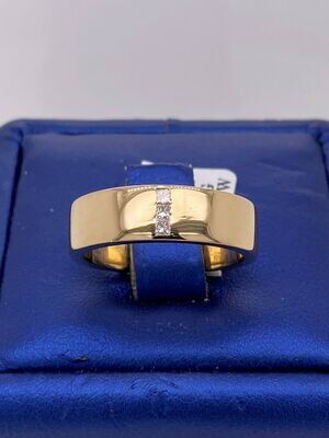 18k Yellow Gold 0.25 Ct Diamond Ladies Band 18k Yellow Gold 0.25 Ct Diamond Ladies Band