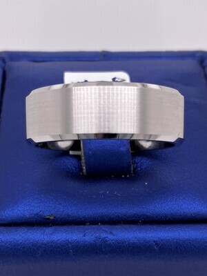 14k White Gold Men's Comfort Fit Wedding Band 14k White Gold Men's Comfort Fit Wedding Band