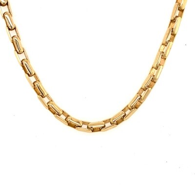 Sauro Designer 18k Yellow Gold Men's Chain Necklace Sauro Designer 18k Yellow Gold Men's Chain Necklace