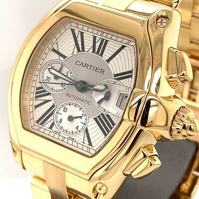 Cartier Roadster Chronograph XL 18k Yellow Gold Cartier Roadster Chronograph XL 18k Yellow Gold