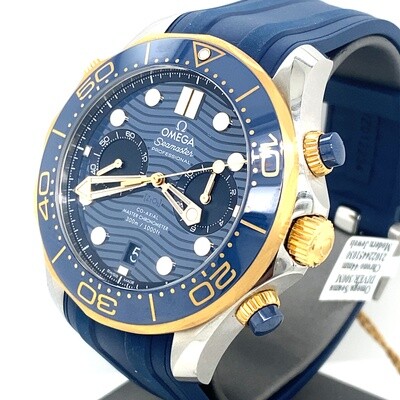 Omega Diver 300M Seamaster 44mm Steel & Gold Watch 210.22.44.51.03.001