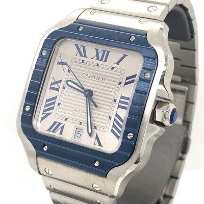 Cartier Santos De Cartier Large Stainless Steel 39.8mm Watch, WSSA0047