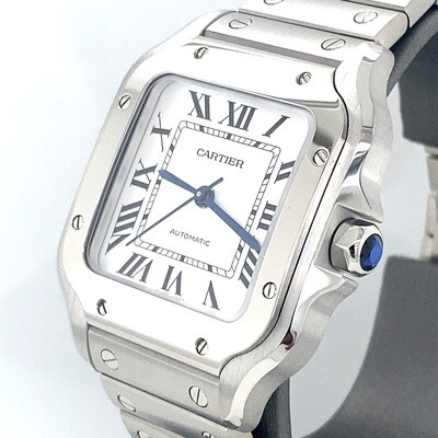 Cartier Santos De Cartier Medium 35.1mm Steel Watch, WSSA0029