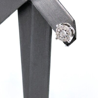 14k White Gold 1.00 CT Diamond Cluster Stud Earrings, 2.9gm 14k White Gold 1.00 CT Diamond Cluster Stud Earrings, 2.9gm