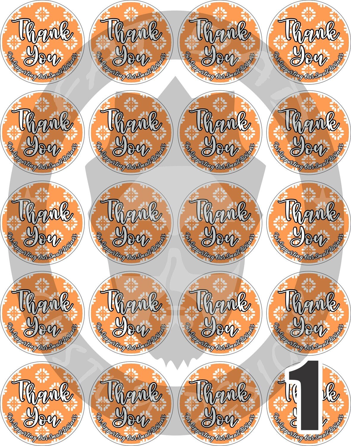 Fall Thank You Stickers