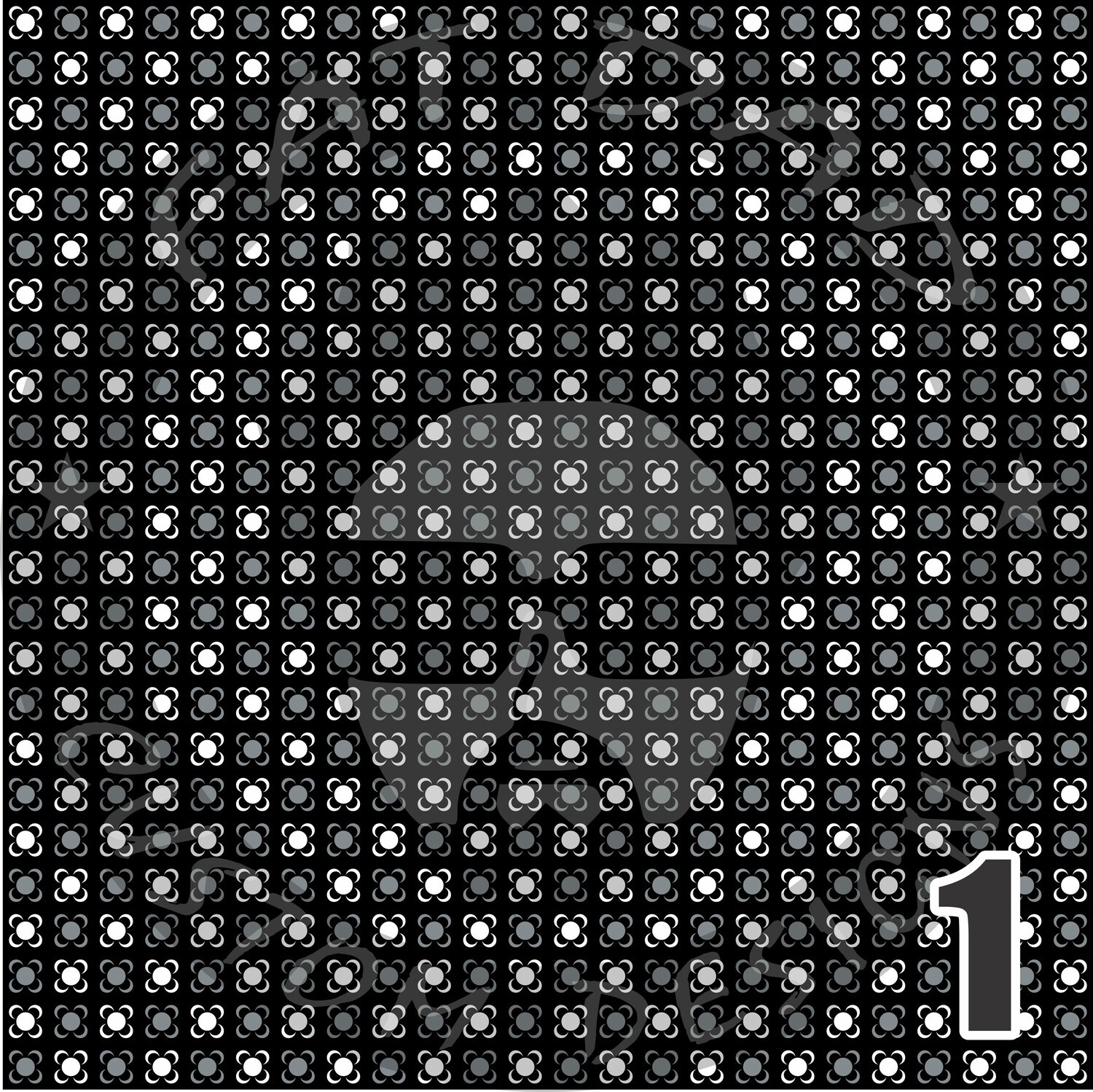 Black Bandana Theme Printed Heat Transfer Vinyl (HTV)