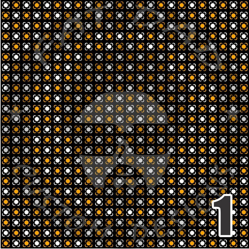 Black and Gold Bandana Theme Heat Transfer Vinyl (HTV)