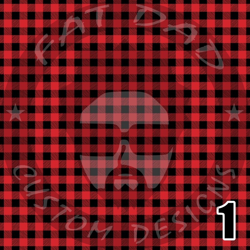 Buffalo Plaid Theme Printed Heat Transfer Vinyl (HTV)