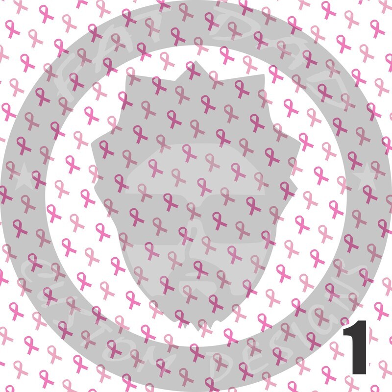 Breast Cancer Theme Printed Heat Transfer Vinyl (HTV)