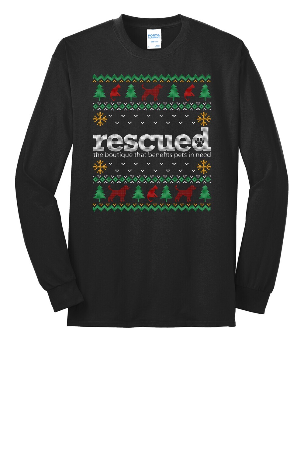 Rescued &quot;Ugly Sweater&quot; Long Sleeve T-shirt