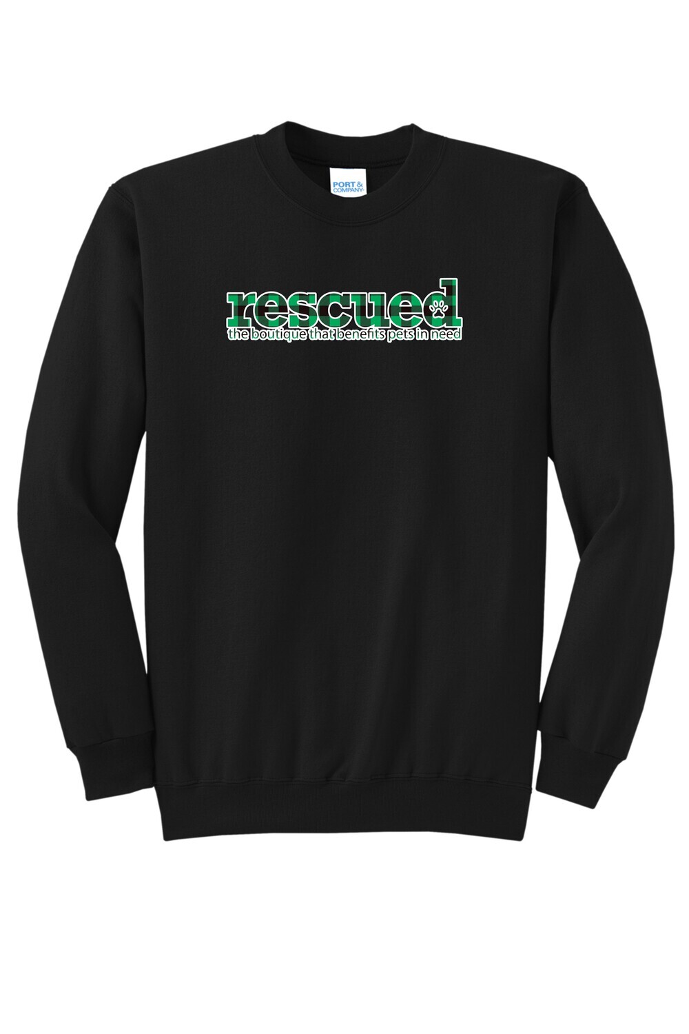Rescued  Plaid 2 Crewneck Sweatshirt