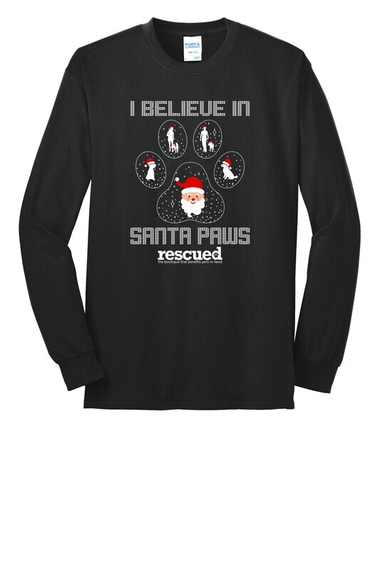 Rescued I Believe In Santa Paws  Long Sleeve T-shirt