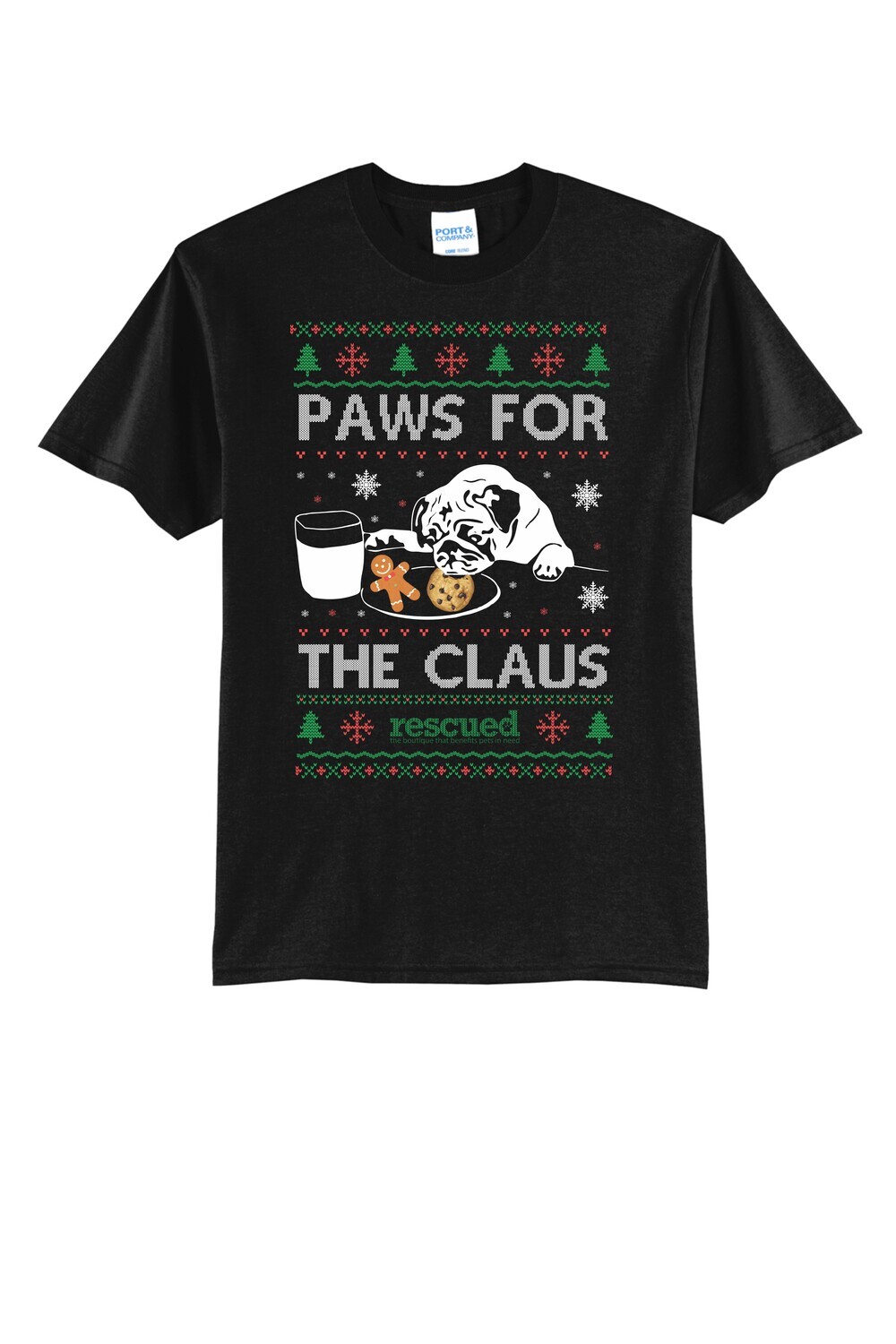 Rescued Paws For The Claus Bella T-Shirt